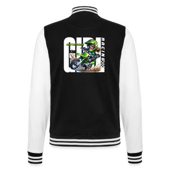 Motocross de course pour filles - Veste Teddy - noir/blanc - Dos - Marisol (170cm)