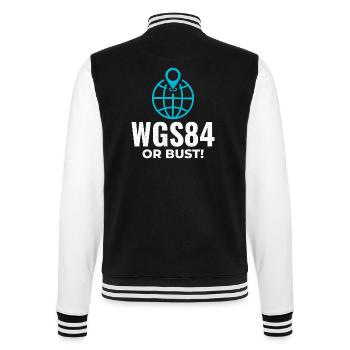 GIS Analyst WGS84 Système de coordonnées du globe - Veste Teddy - noir/blanc - Dos - Marisol (170cm)