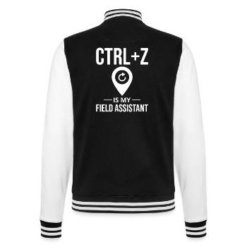 STRG+Z Field Assistant GIS-Datenbearbeitung Rückgängig machen - College-Sweatjacke - Schwarz/Weiß - Hinten - Marisol (170cm)