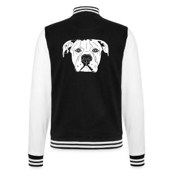 American Bulldog - College-Sweatjacke - Schwarz/Weiß - Hinten - Marisol (170cm)
