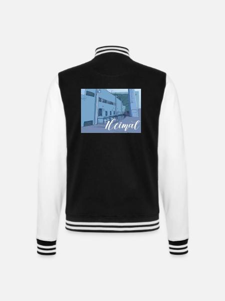 Giesing // Illustration - College-Sweatjacke - Schwarz/Weiß