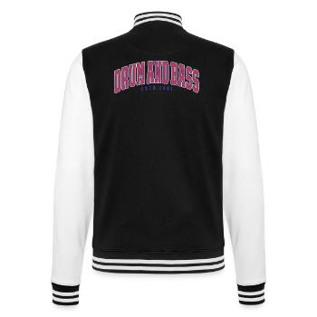 Drum And Bass Jersey - College Sweat Jacket - black/white - Back - Marisol (170cm)