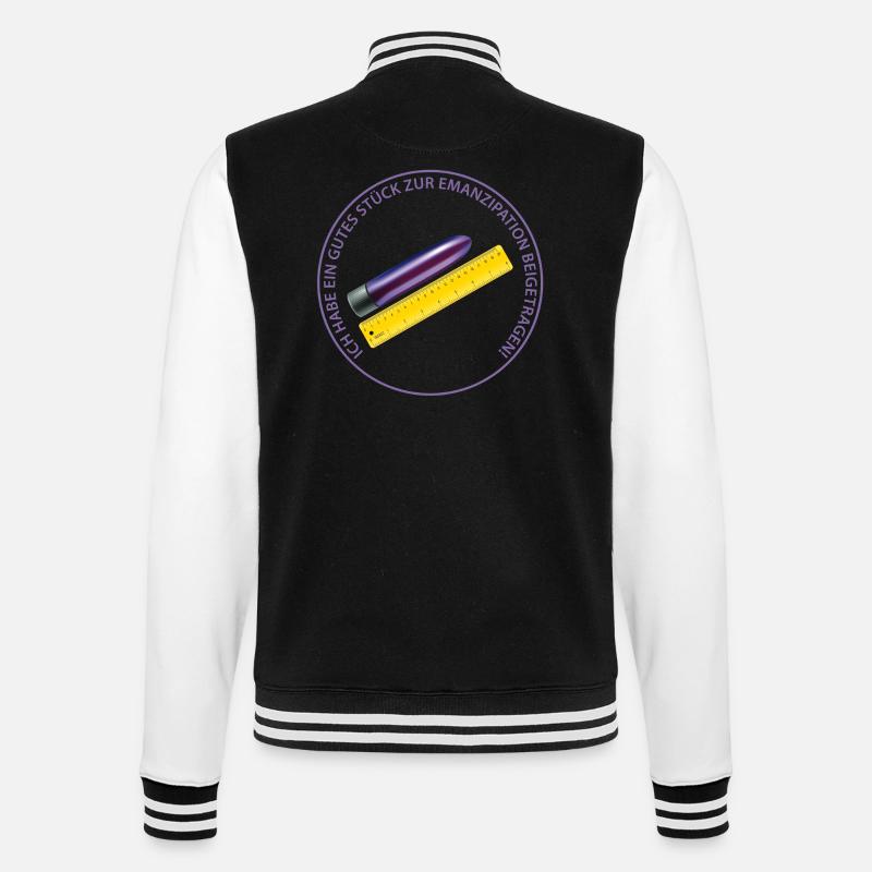 Emancipation / Vibromasseur Bo Graphic - Veste Teddy - noir/blanc