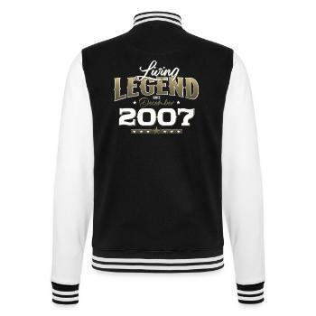 17th Birthday Legend December 2007 Volume 07 - College Sweat Jacket - black/white - Back - Marisol (170cm)