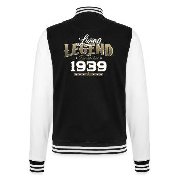 85th Birthday Original December 1939 Volume 39 - College Sweat Jacket - black/white - Back - Marisol (170cm)