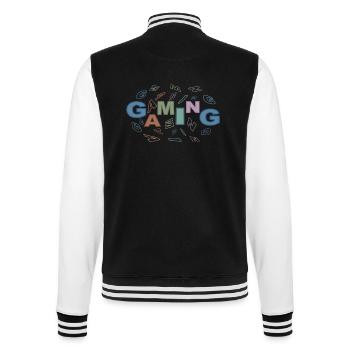 Game-scene-colorful - College-Sweatjacke - Schwarz/Weiß - Hinten - Marisol (170cm)