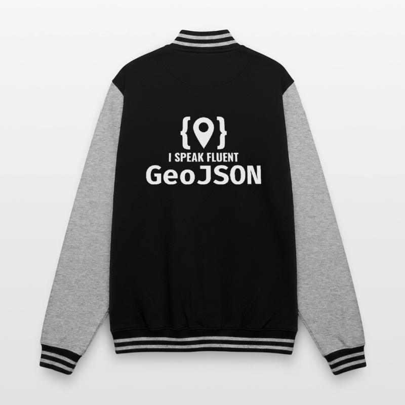 GeoJSON Developer Coder Programmer GIS Mapping College Sweat Jacket