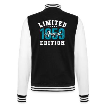65th Birthday Original August 1959 Year 1959 - College Sweat Jacket - black/white - Back - Marisol (170cm)