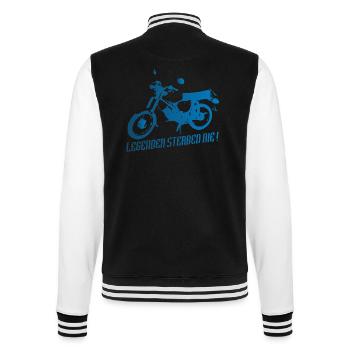 Simson S51 Enduro Legenden - College-Sweatjacke - Schwarz/Weiß - Hinten - Marisol (170cm)