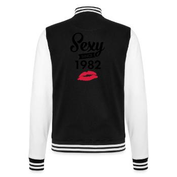 Sexy Since 1982 - Veste Teddy - noir/blanc - Dos - Marisol (170cm)