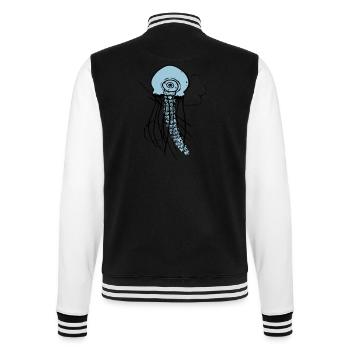 jellyfish - College Sweat Jacket - black/white - Back - Marisol (170cm)