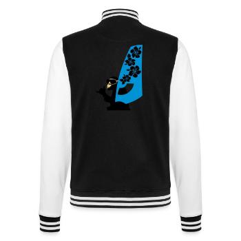 windsurfer - College-Sweatjacke - Schwarz/Weiß - Hinten - Marisol (170cm)