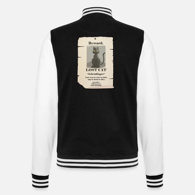 catfinal - College-Sweatjacke - Schwarz/Weiß