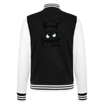 braut support team kurze - College-Sweatjacke - Schwarz/Weiß - Hinten - Marisol (170cm)