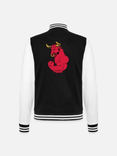 starker_stier_02 - Veste Teddy - noir/blanc