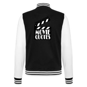 parler couramment des citations de films - Veste Teddy - noir/blanc - Dos - Marisol (170cm)