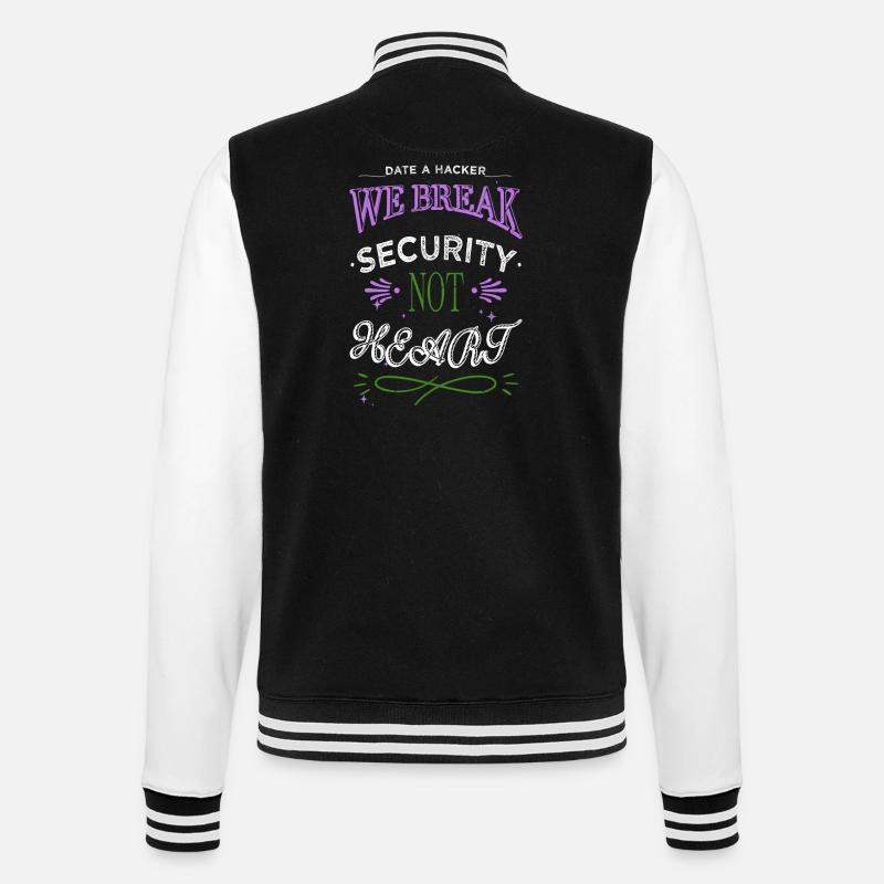 statement lumber apprentice sayings - College-Sweatjacke - Schwarz/Weiß