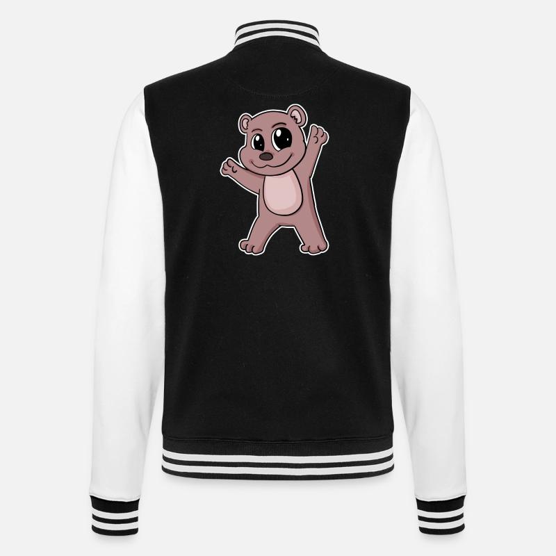 Ours Brun Ours Brun - Veste Teddy - noir/blanc