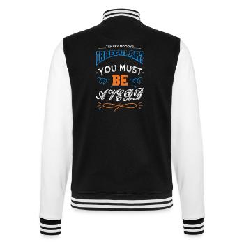 Novel Books Literary Bookworm Editor BMX Christmas - College Sweat Jacket - black/white - Back - Marisol (170cm)