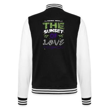quote awesome geek present idea bday - College-Sweatjacke - Schwarz/Weiß - Hinten - Marisol (170cm)