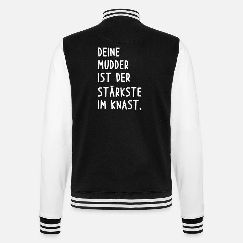 Votre blague sur la mère - Veste Teddy - noir/blanc