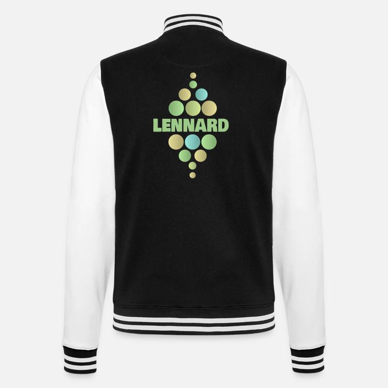 Gift for Lennard - College Sweat Jacket - black/white