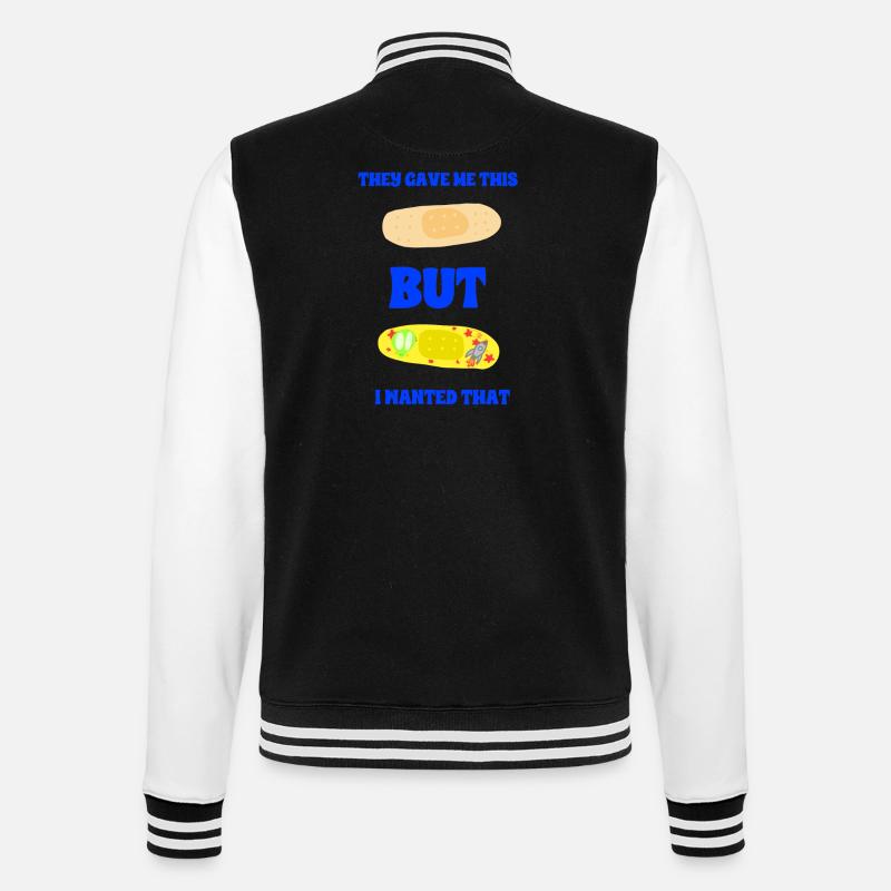 Klassisches Dressing oder Space Dressing - College-Sweatjacke - Schwarz/Weiß