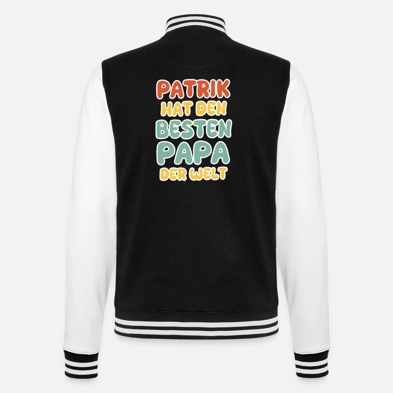 Patrick - College Sweat Jacket - black/white