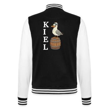 Mouette de Kiel - Veste Teddy - noir/blanc - Dos - Marisol (170cm)