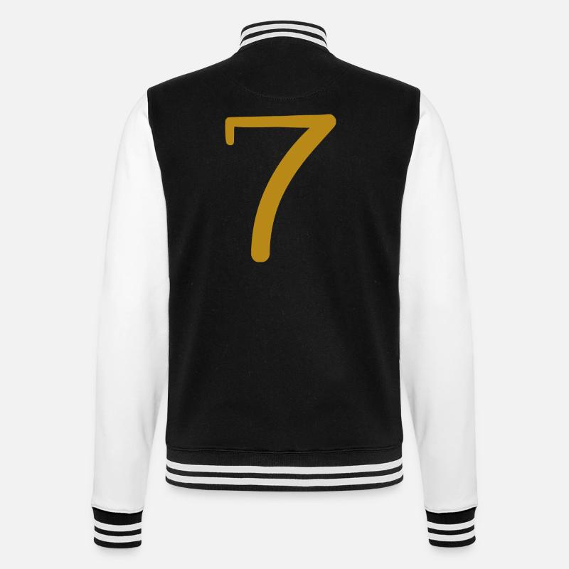 7 - College Sweat Jacket - black/white