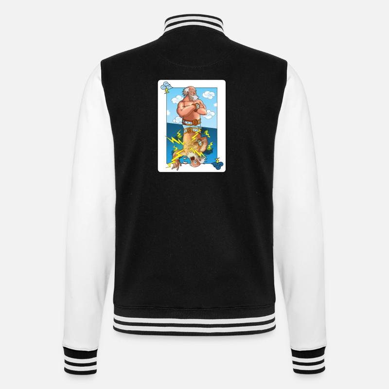stümperhaften Zeus - College-Sweatjacke - Schwarz/Weiß