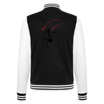 Skeleton jumping rope - College Sweat Jacket - black/white - Back - Marisol (170cm)