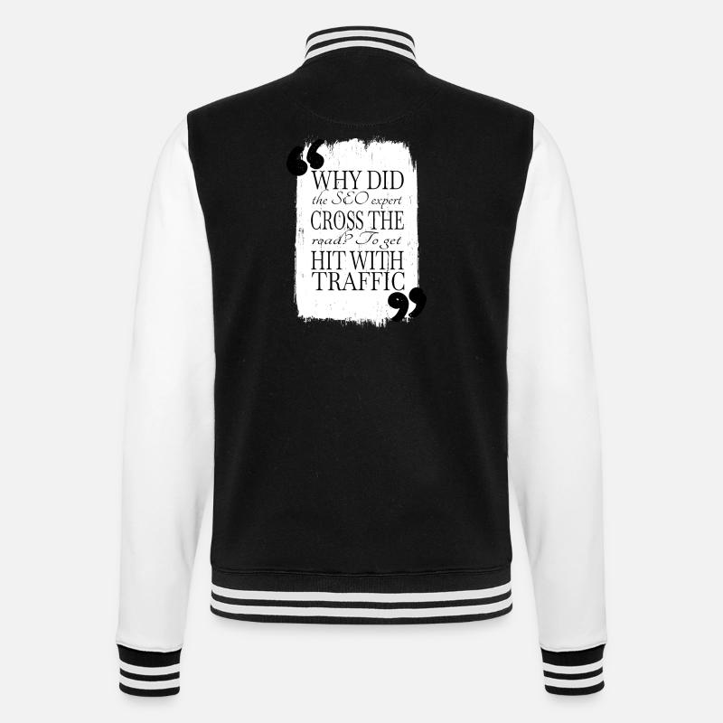 dayfathers day cool informatics - College-Sweatjacke - Schwarz/Weiß