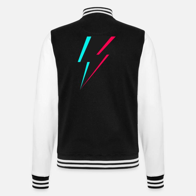 Logo de l’éclair - Veste Teddy - noir/blanc