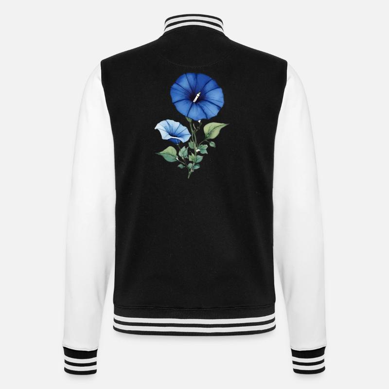 Morning Glory - College Sweat Jacket - black/white