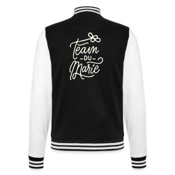 Team du Marié - Veste Teddy - noir/blanc - Dos - Marisol (170cm)
