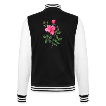 Flower - College Sweat Jacket - black/white - Back - Marisol (170cm)