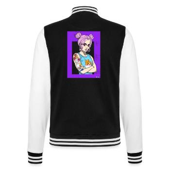Otaku girl - College-Sweatjacke - Schwarz/Weiß - Hinten - Marisol (170cm)