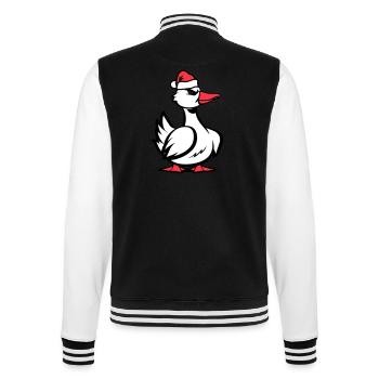 Noël de la bande dessinée de canard - Veste Teddy - noir/blanc - Dos - Marisol (170cm)