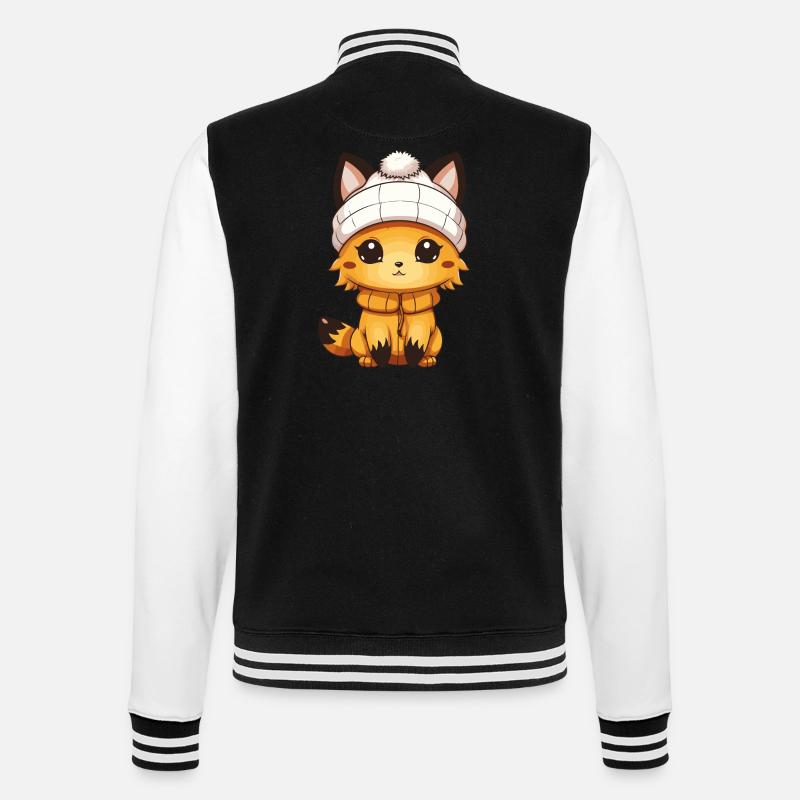 Bande dessinée Fox - Veste Teddy - noir/blanc
