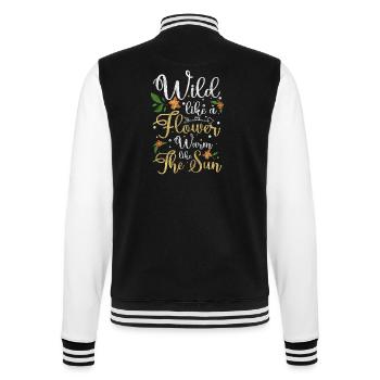 Fleurs Affection Romantique Fleur - Veste Teddy - noir/blanc - Dos - Marisol (170cm)