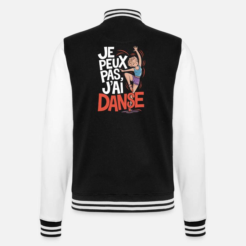 J'peux pas j'ai danse - Veste Teddy - noir/blanc