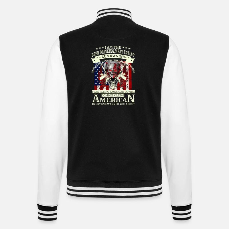 Crâne de l'armée - Veste Teddy - noir/blanc