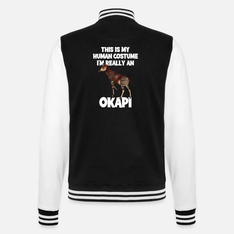 Expédition au zoo d'Okapi - Veste Teddy - noir/blanc