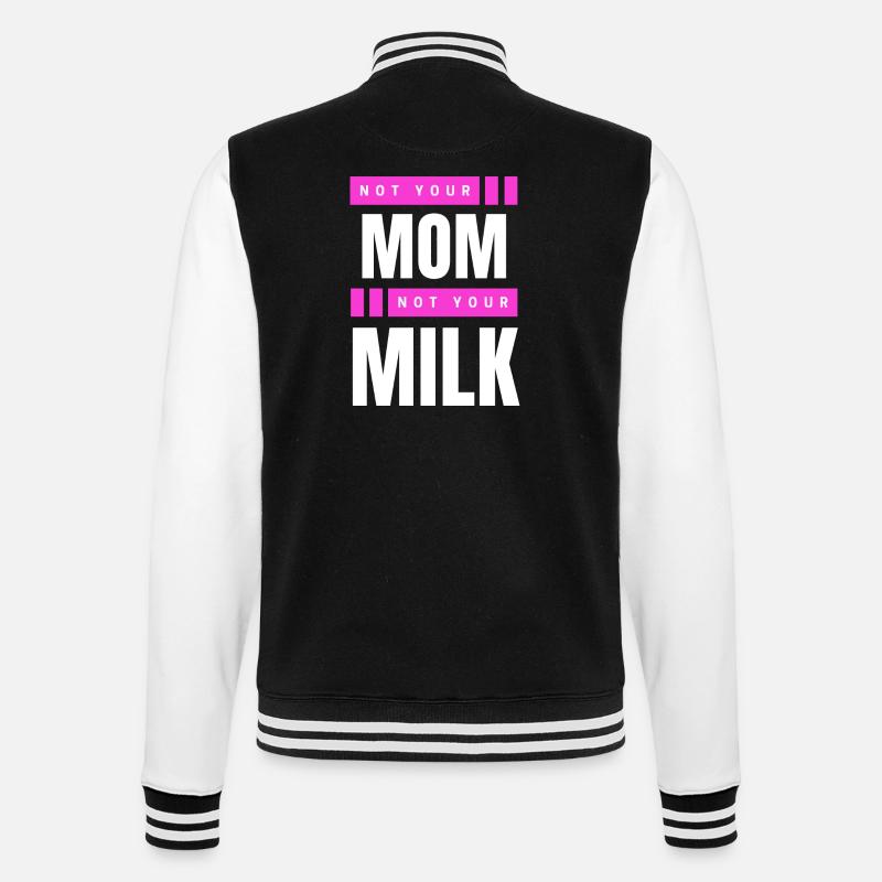Pas ta mère Pas ton lait - Veste Teddy - noir/blanc