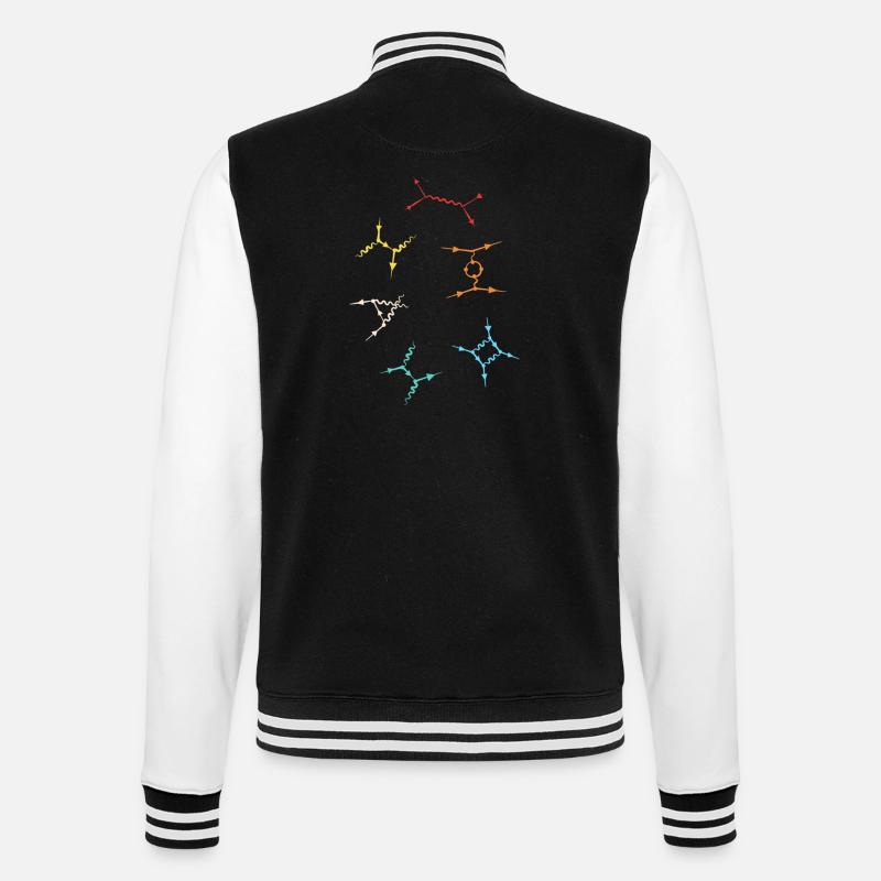 Quantum Physics Quantum Physics Quantum Leap - College Sweat Jacket - black/white