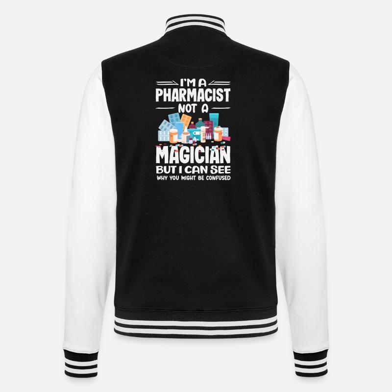 Apotheker Pharmazeutisch-technischer - College-Sweatjacke - Schwarz/Weiß