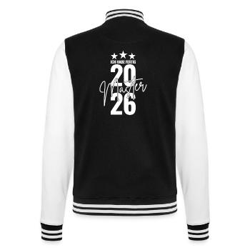 Maîtrise 2026 J’ai terminé - Veste Teddy - noir/blanc - Dos - Marisol (170cm)