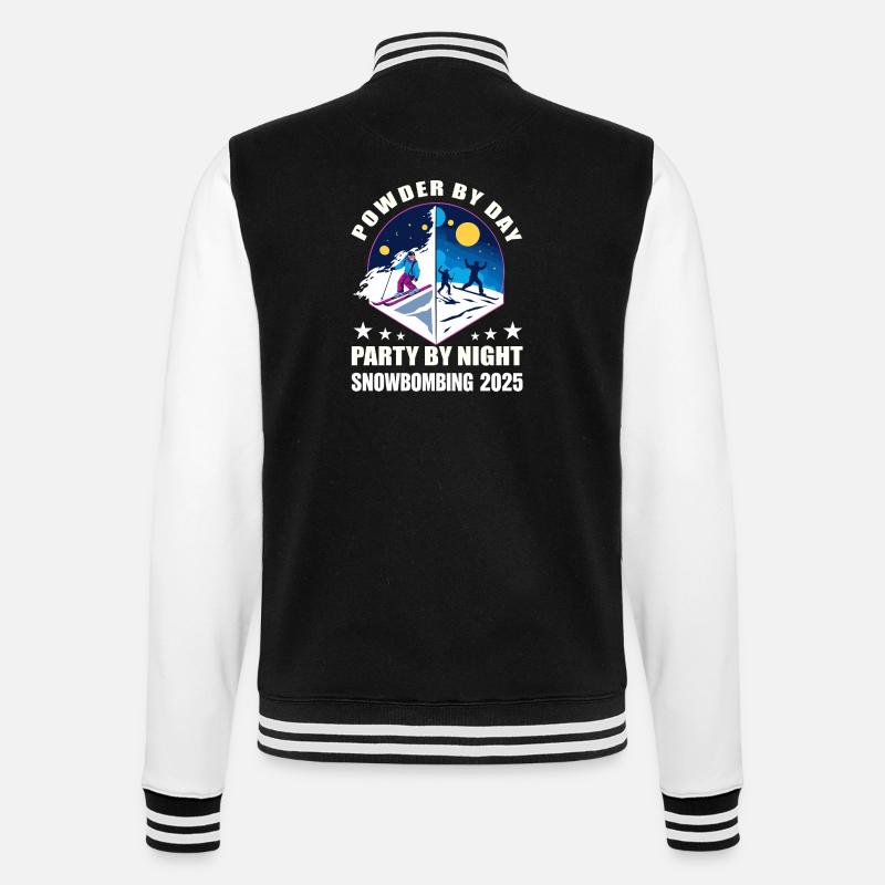 Snowbombing 2025 - College-Sweatjacke - Schwarz/Weiß