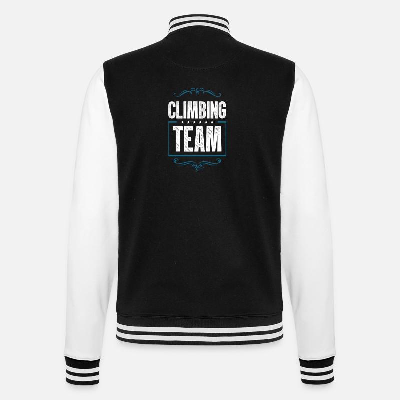 Climbing Crew - College Sweat Jacket - black/white